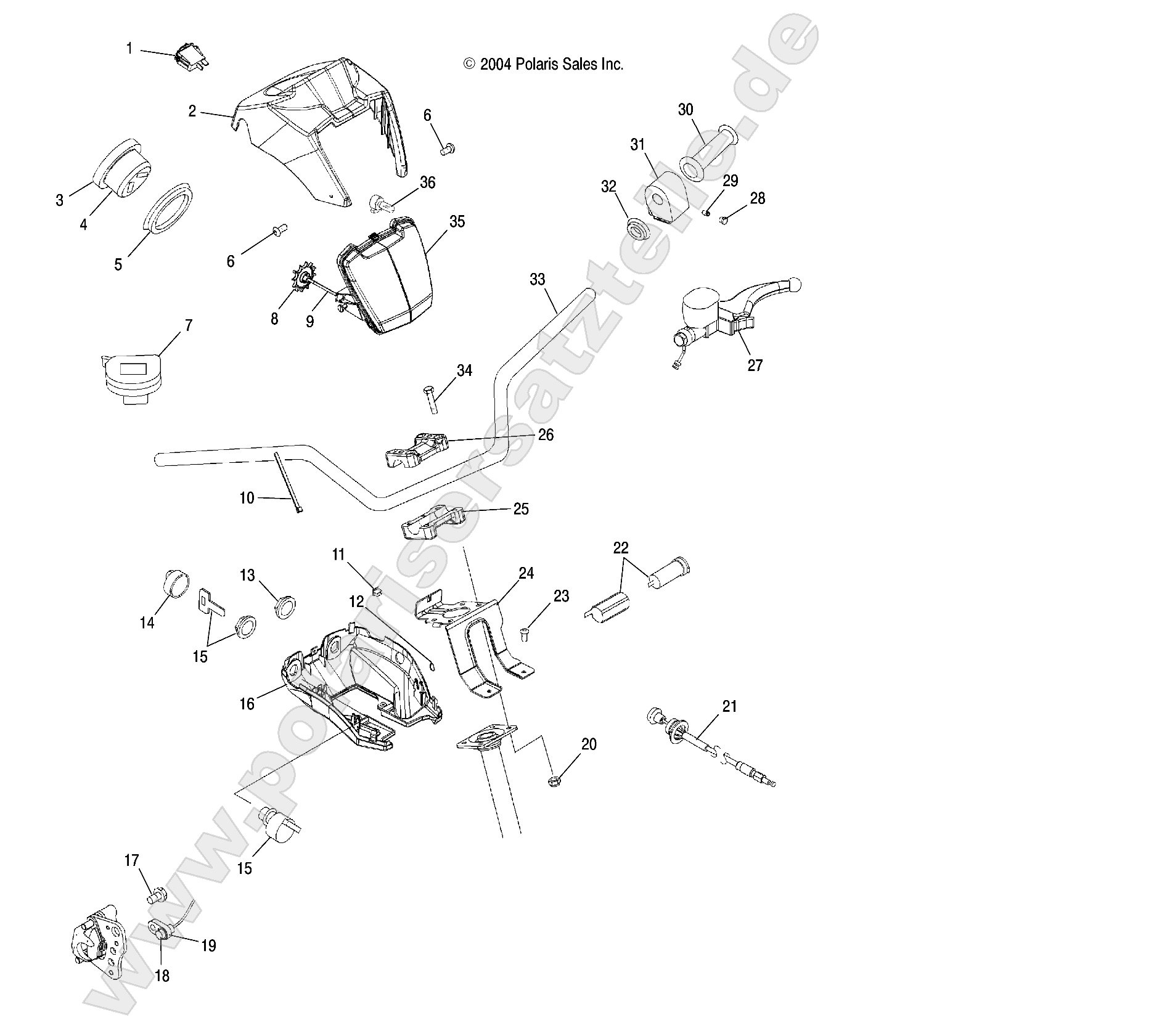 HANDLEBAR and HEADLIGHT POD