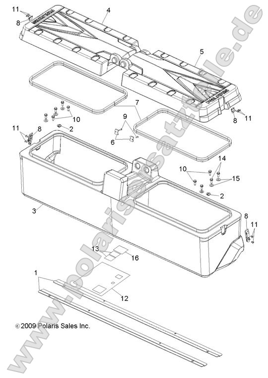 Body, Storage Box, Rear