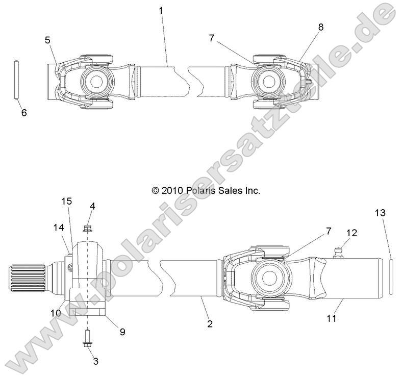 Drive Train, Front Prop Shaft