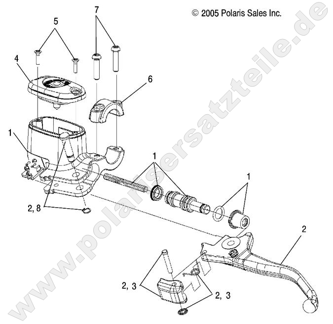 BRAKES, FRONT BRAKE LEVER and MASTER CYLINDER