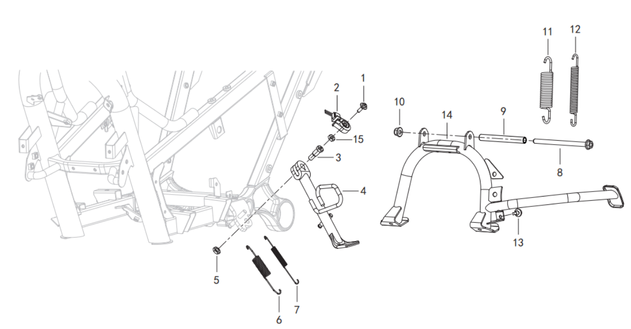 Hauptständer, Seitenständer