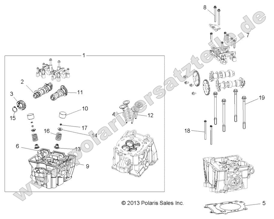 Engine, Cylinder Head, Cams and Valves