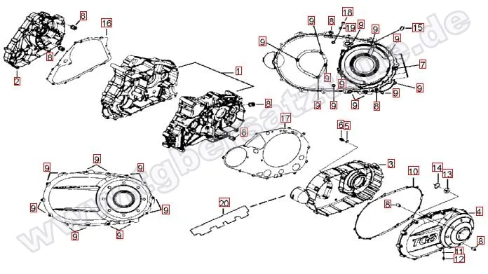 Motorgehäuse Motorgehäuse