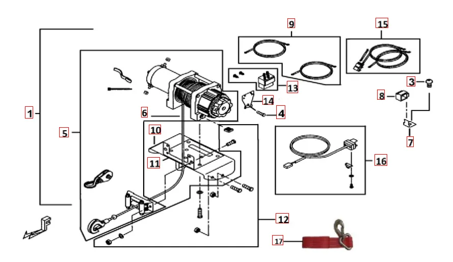 Seilwinde für TGB Seilwinde für TGB