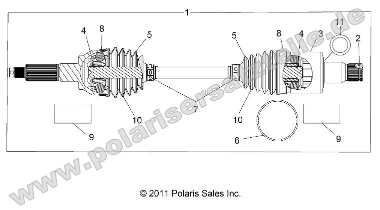 Drive Train, Rear Half Shaft Drive Train, Rear Half Shaft