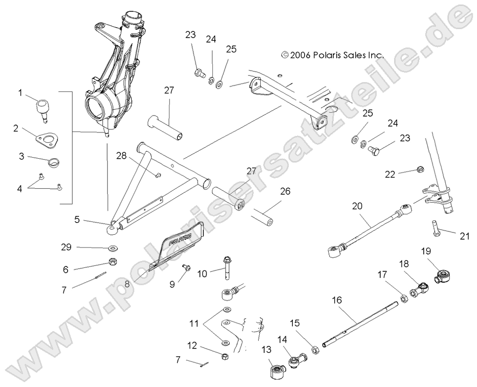SUSPENSION, FRONT SUSPENSION, FRONT
