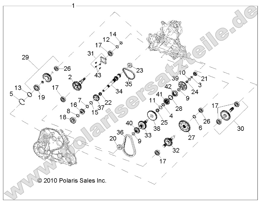 Drive Train, Main Gearcase Internals Drive Train, Main Gearcase Internals