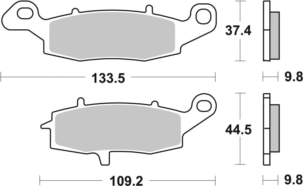 SBS Bremsbeläge LS Street Sinter ABE - 920LS