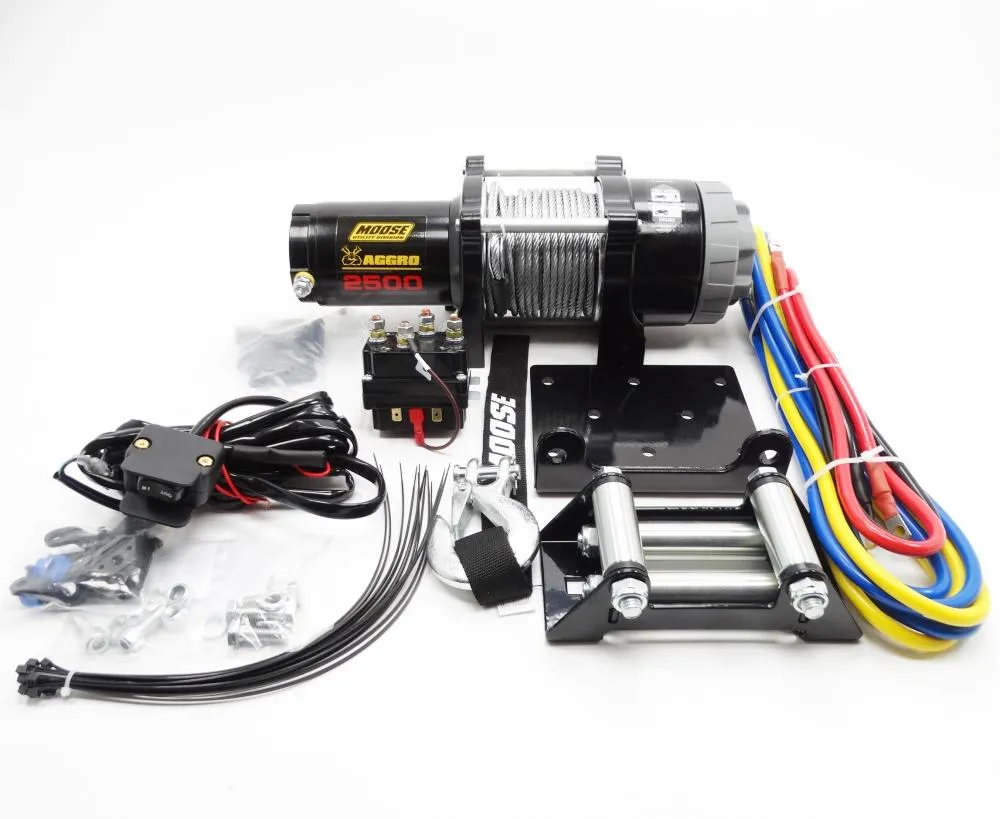 Moose Utility Division ATV Seilwinde AGGRO 2500 12V 1134 kg Stahlseil