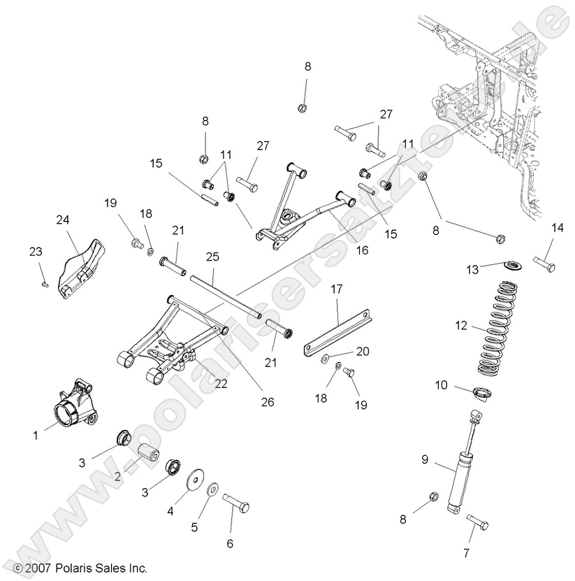 SUSPENSION, REAR SUSPENSION, REAR
