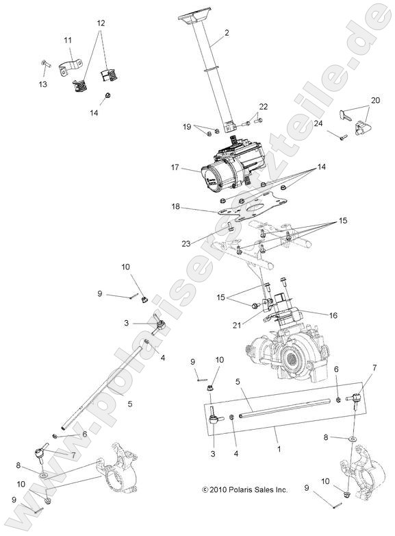 STEERING, STEERING POST ASM.