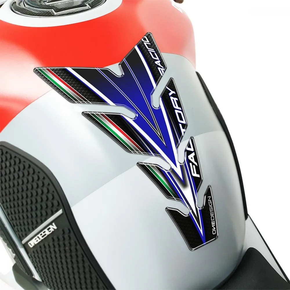 OneDesign Tankpad Factory Racing "schwarz-blau" Design - Universal