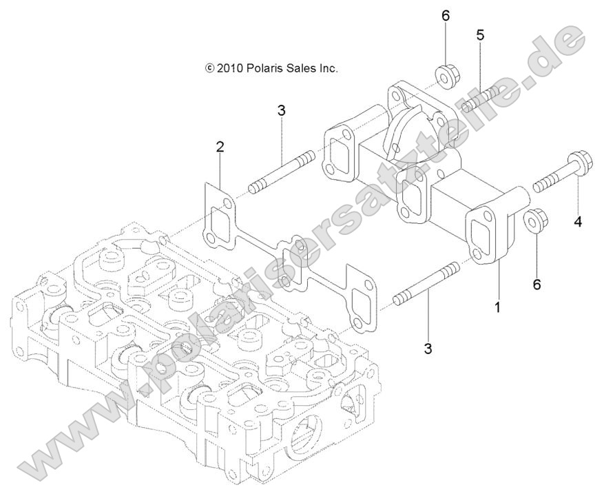 Engine, Exhaust Manifold