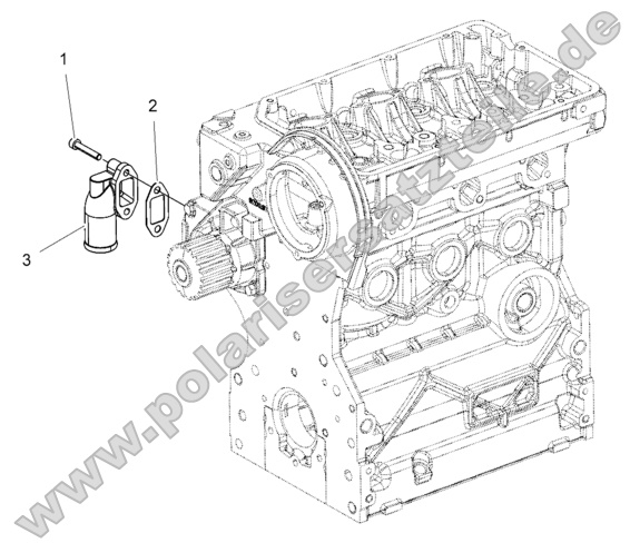 Engine, Water Inlet Flange Engine, Water Inlet Flange