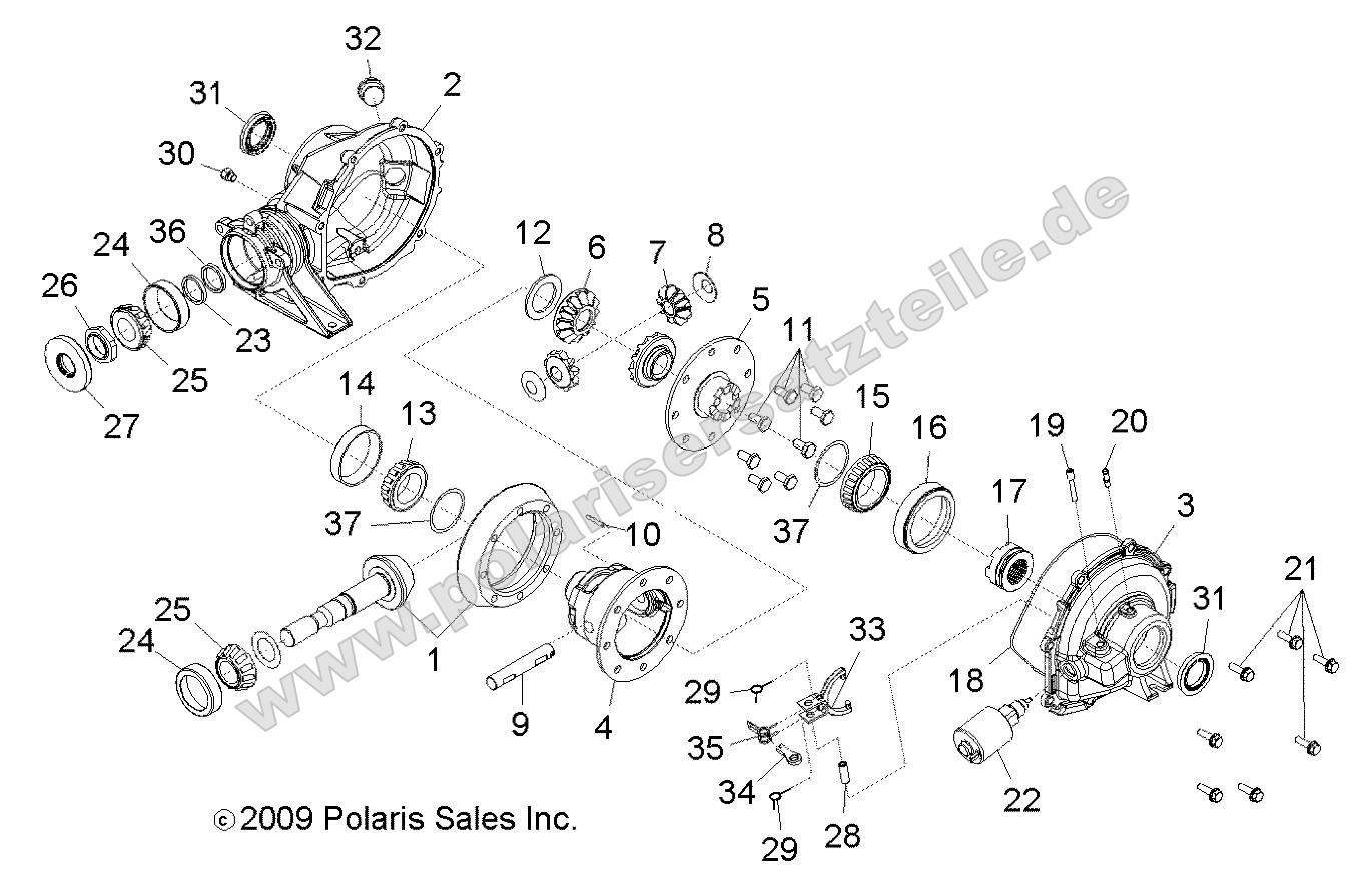 Drive Train, Rear Gearcase
