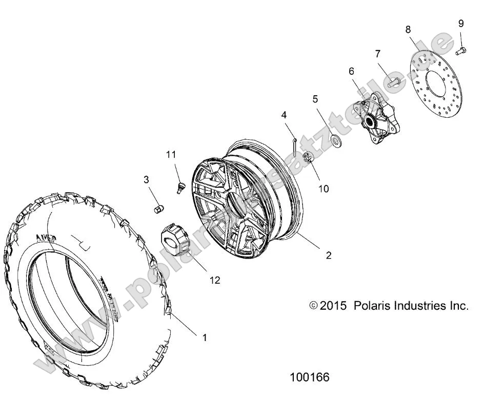 Wheels, Front Tire and Brake Disc Wheels, Front Tire and Brake Disc