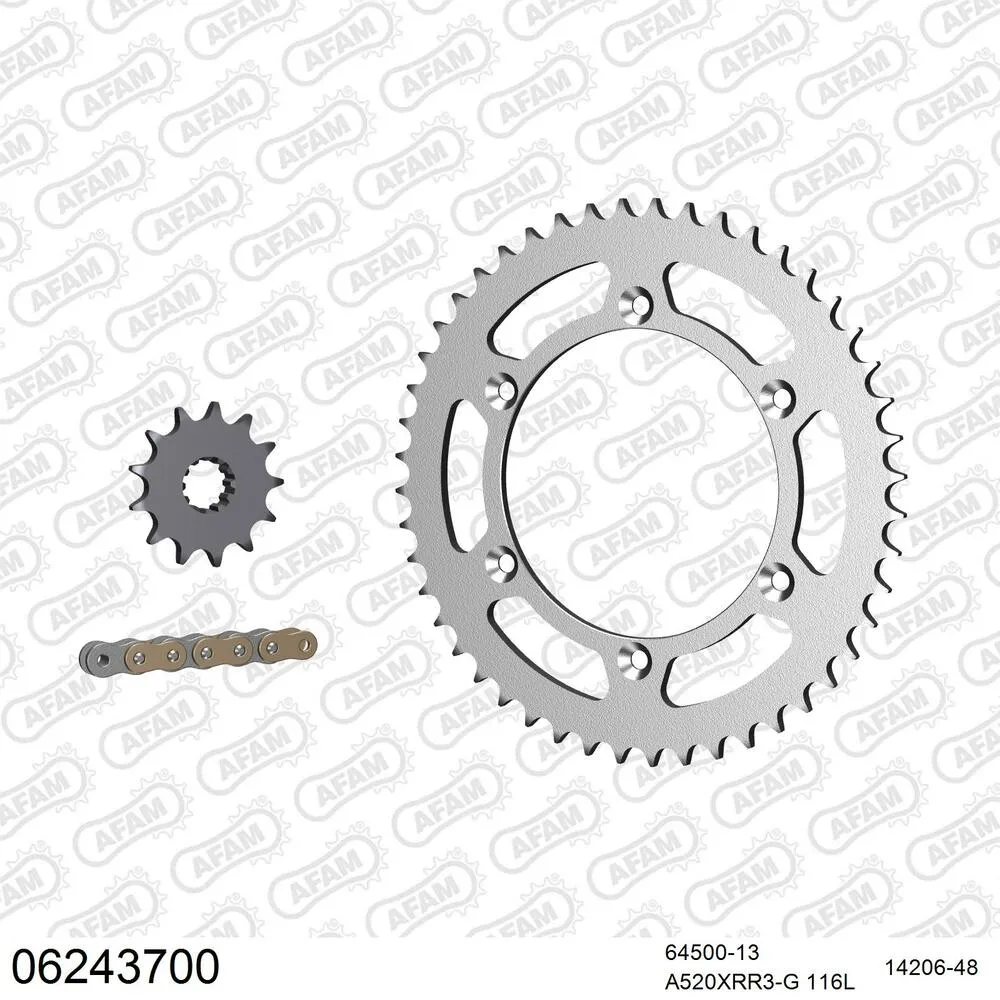 AFAM Kettensatz Stahl 520 XRR3-G 13x48 - Husqvarna TE 410 1995-01 - 06243700