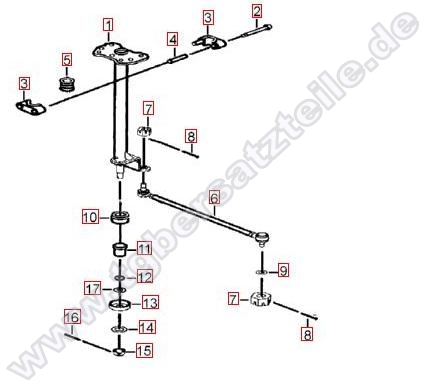 Lenksäule-Spurstange