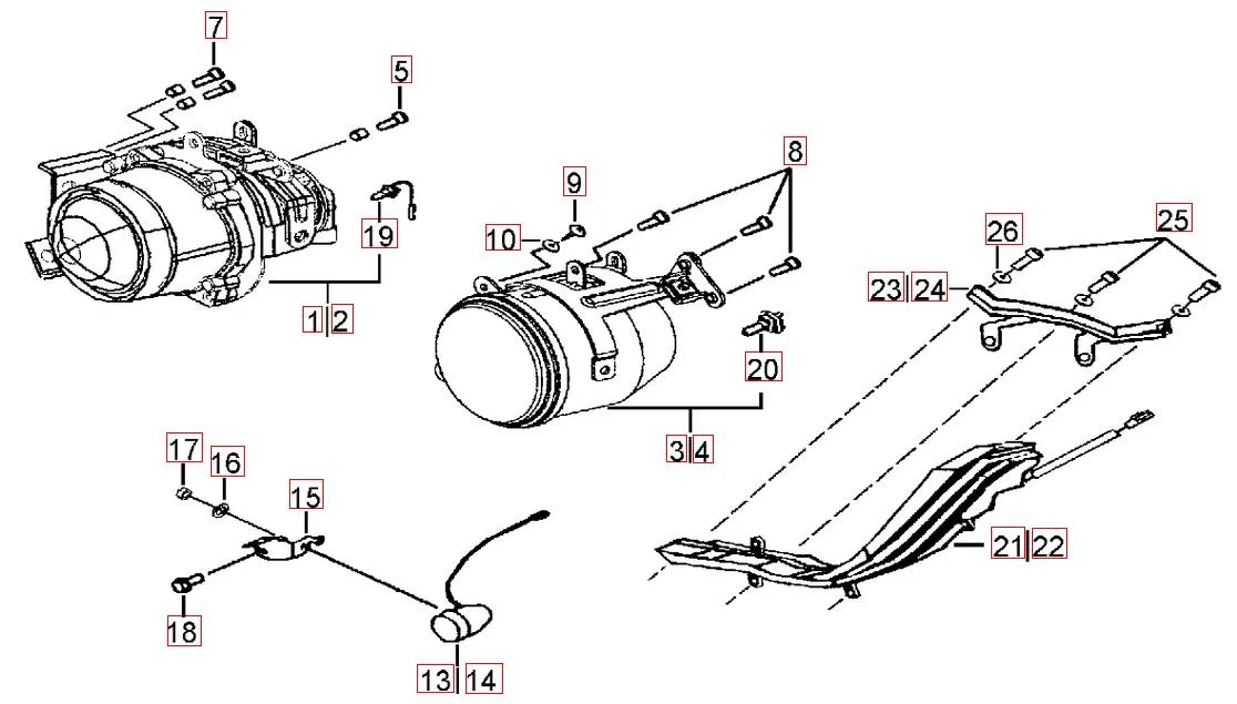 Scheinwerfer - Blinker vorne