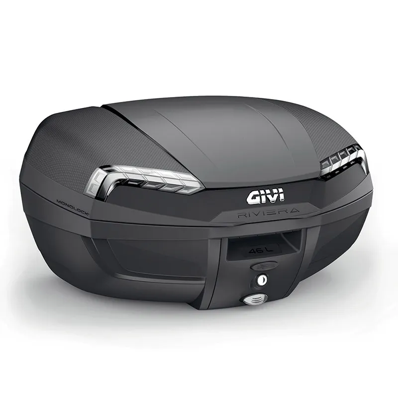 Givi Monolock Topcase E46 NT Tech Riviera - 46 Liter - schwarz - inkl. Montagekit
