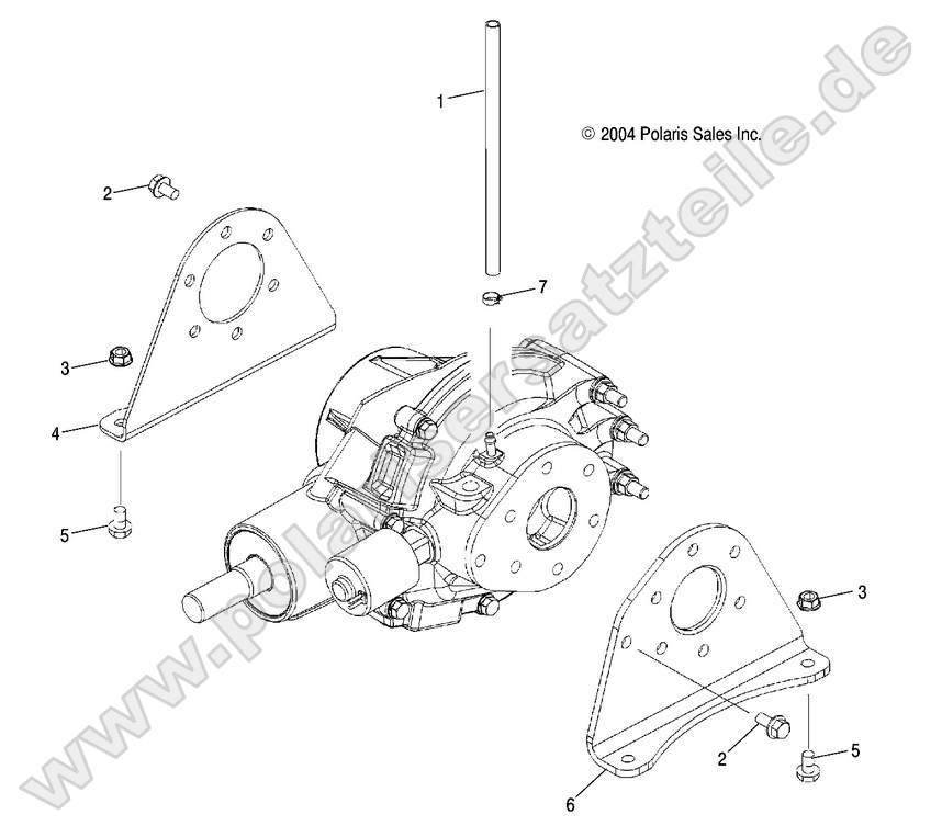 REAR GEARCASE MOUNTING 2X4 4X4