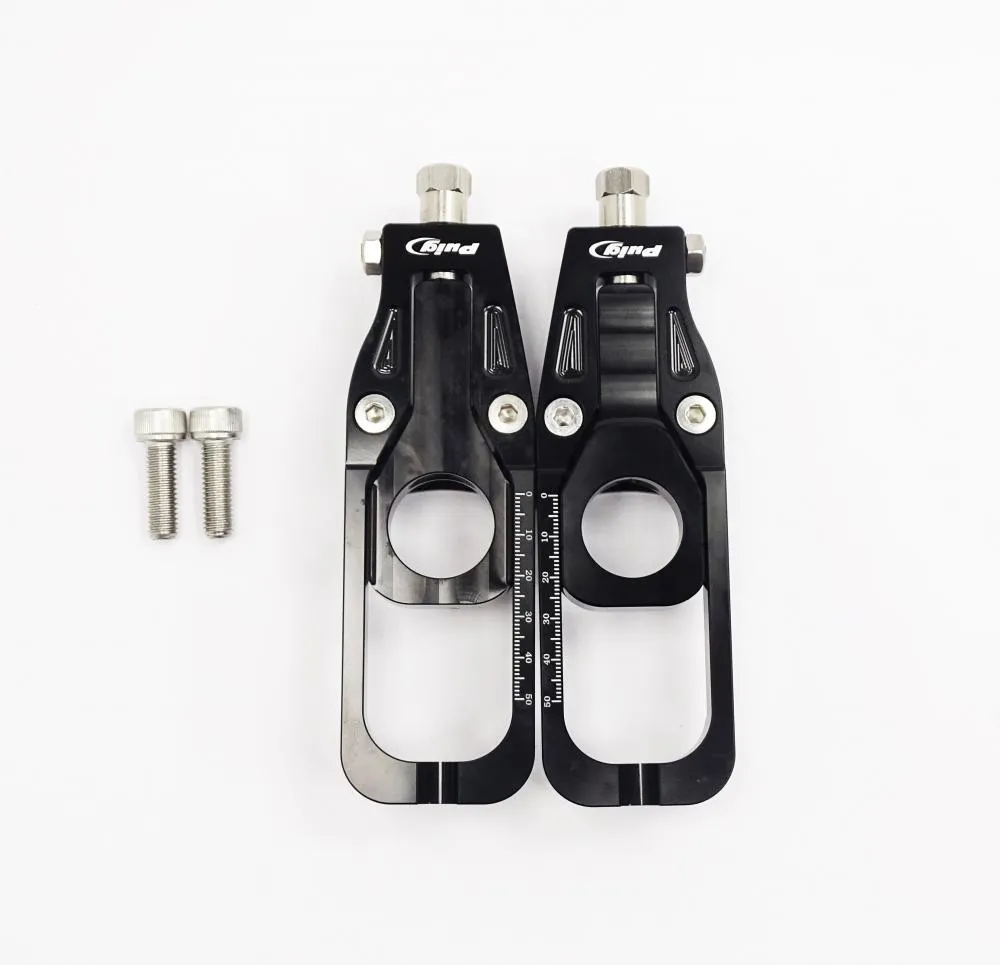 Puig Racing Kettenspanner schwarz - Kawasaki ZX6R 2009-13 / ZX6R 636 Ninja 2013-21