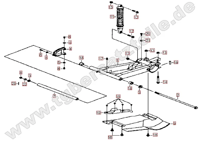 Schwinge hinten Schwinge hinten