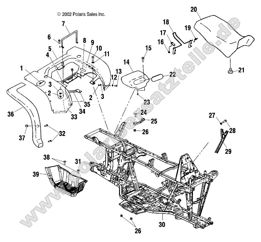 Rear Cab, Seat and Main Frame Rear Cab, Seat and Main Frame