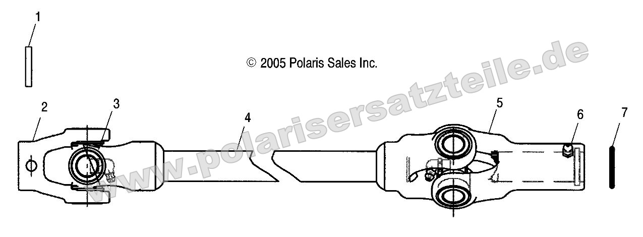 DRIVE TRAIN, FRONT PROP SHAFT