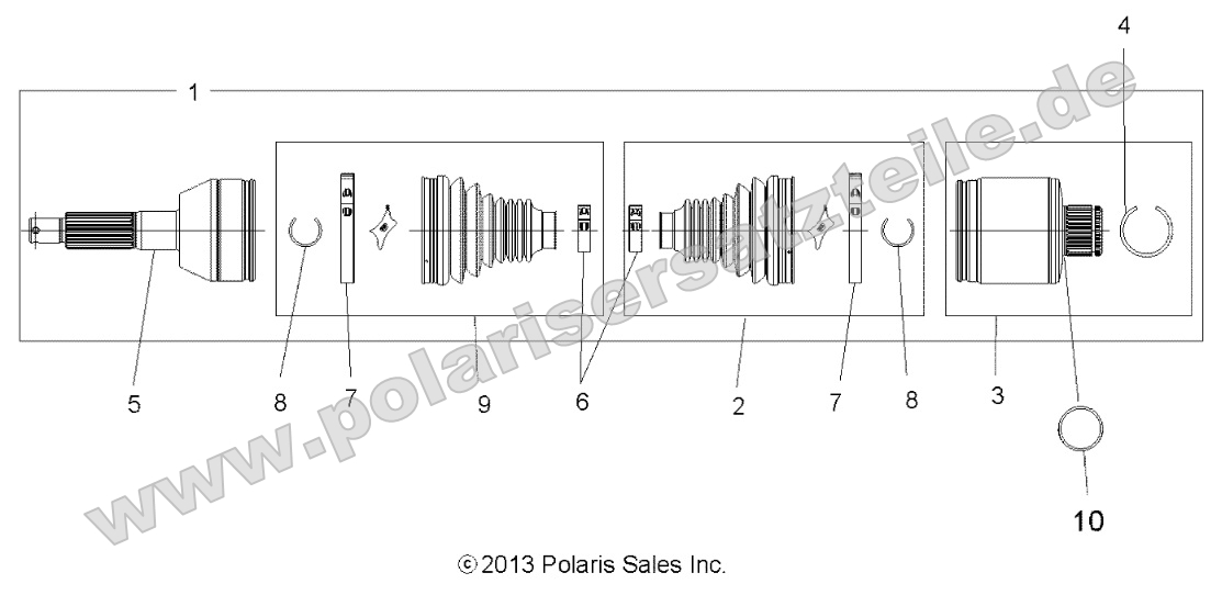Drive Train, Rear Drive Shaft Drive Train, Rear Drive Shaft