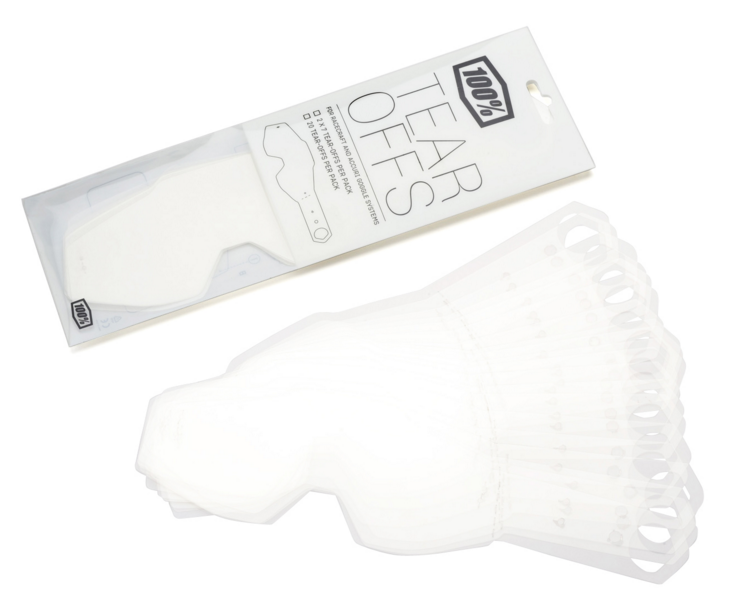 _Ebay_20neu_202014100_25_20Brillen100_25_20Ersatzglas_20Racecraft_20Accuri_20Strata100_25_20Standart_20Tear_20offs_202602_0498 100% Offroad Brille Tear Off Abreißscheiben - für Racecraft 1 / Accuri 1 / Strata 1 - 50 Stück