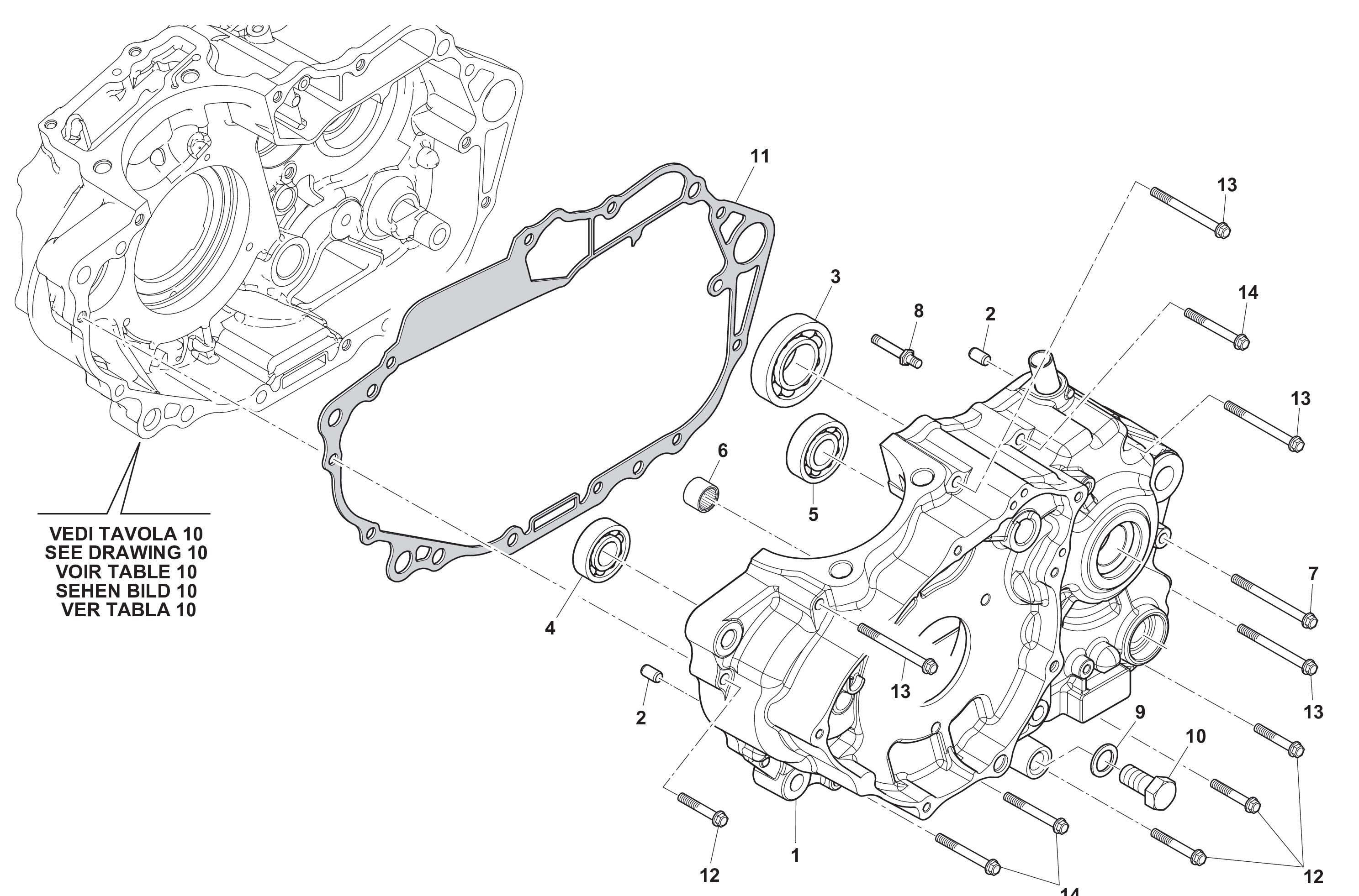 Motorgehäuse Motorgehäuse