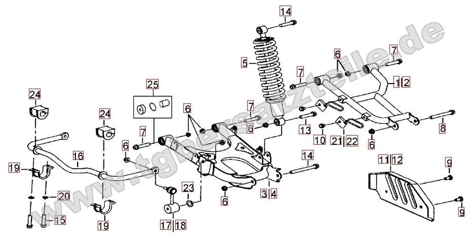 Federbein hinten Federbein hinten