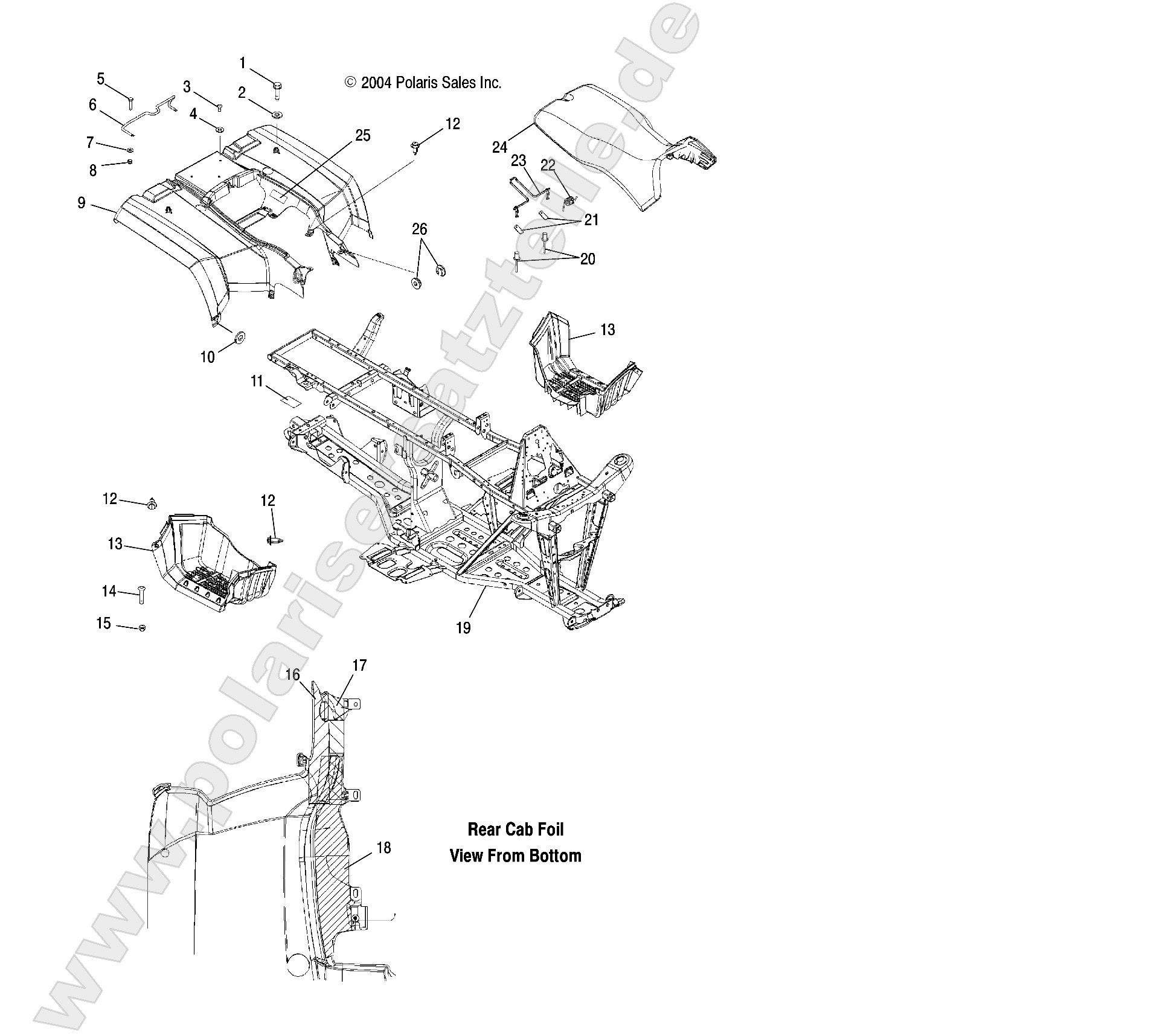 REAR CAB and SEAT REAR CAB and SEAT