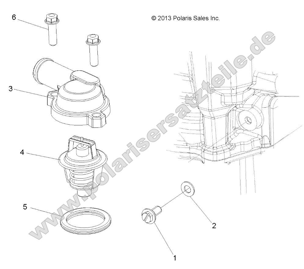 Engine, Thermostat and Cover