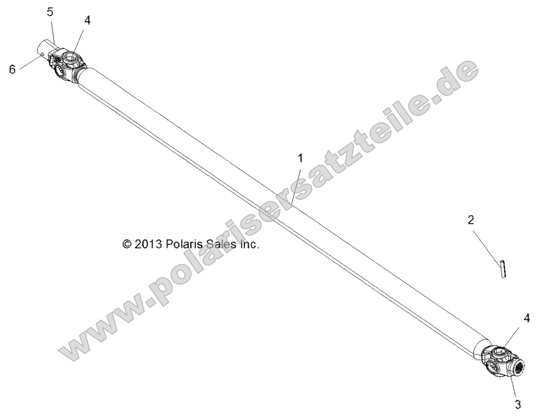 Drive Train, Front Prop Shaft Drive Train, Front Prop Shaft