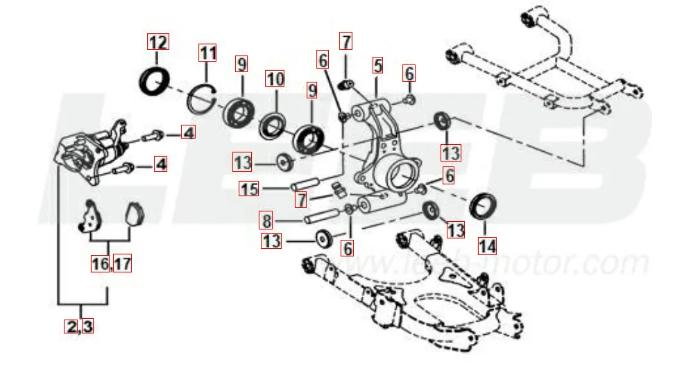 Hinterradachse Hinterradachse