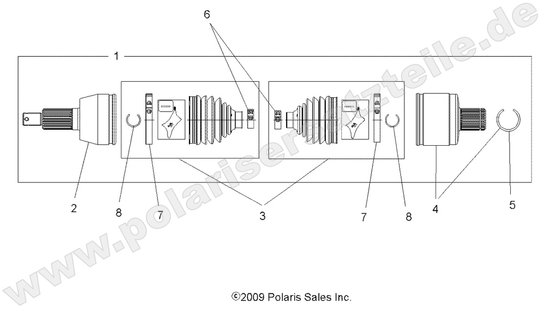 DRIVE TRAIN, DRIVE SHAFT, REAR DRIVE TRAIN, DRIVE SHAFT, REAR