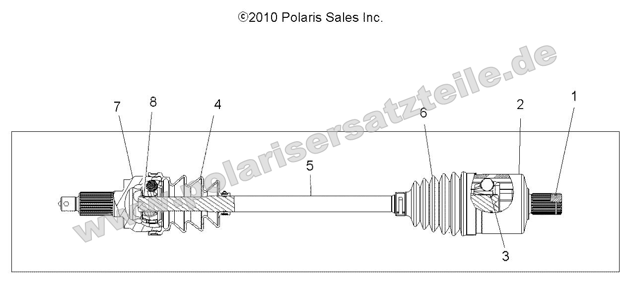 Drive Train, Drive Shaft, Front Drive Train, Drive Shaft, Front