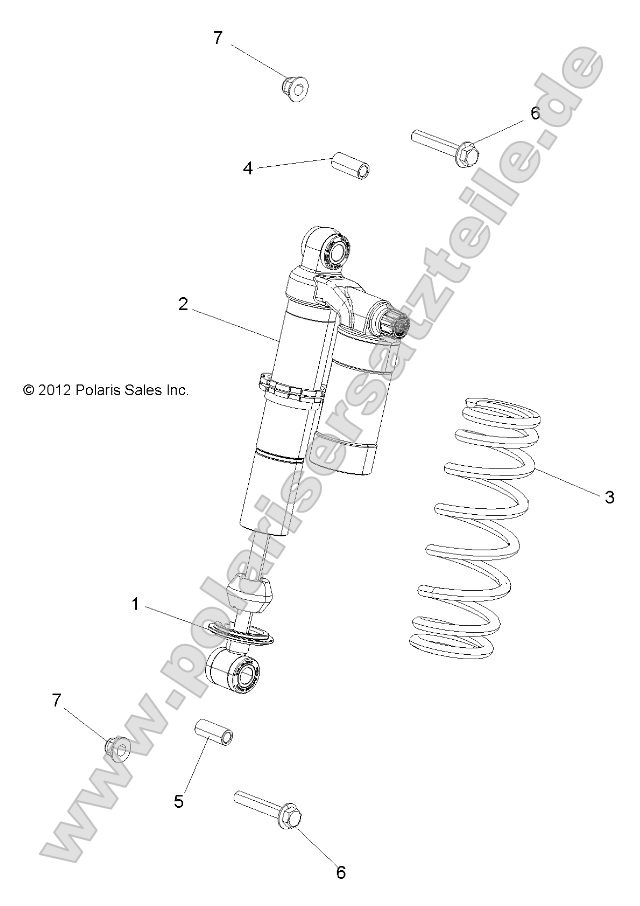 Suspension, Shock, Front, Mounting