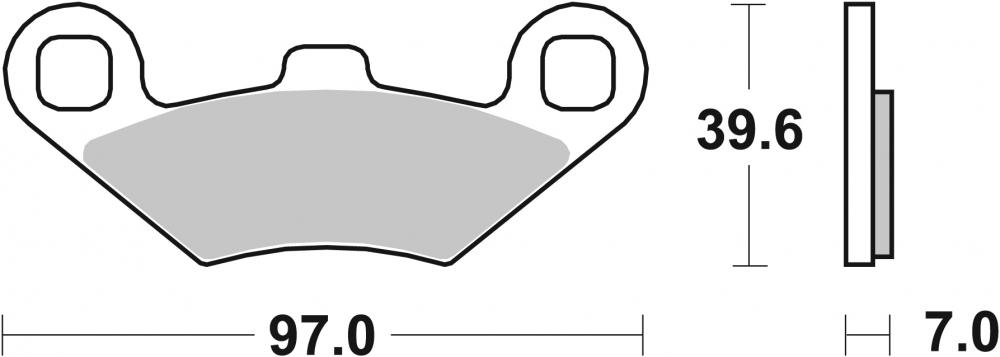 SBS Bremsbeläge Offroad & ATV Sintermetall - 716SI