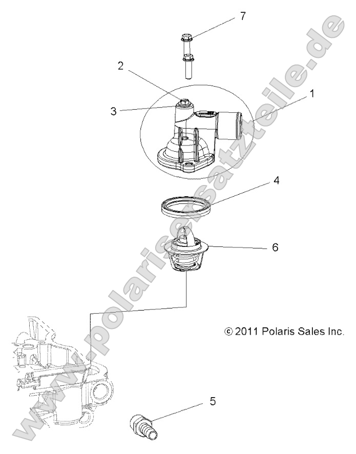 Engine, Thermostat and Cover Engine, Thermostat and Cover
