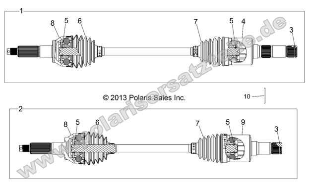 Drive Train, Rear Drive Shaft