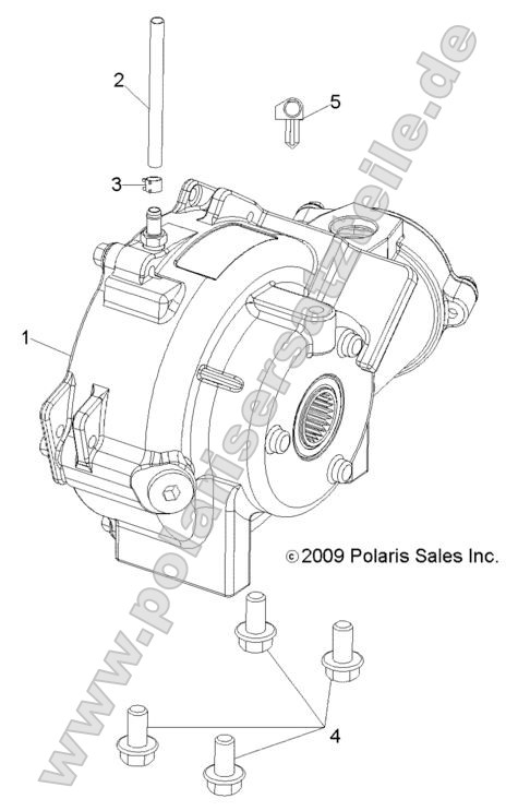 Drive Train, Front Gearcase Mounting Drive Train, Front Gearcase Mounting