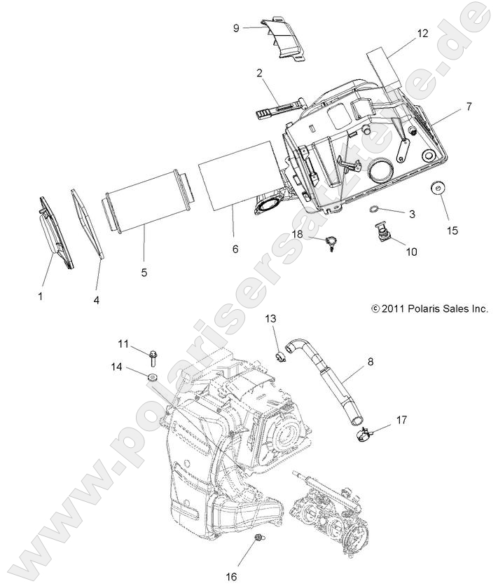 ENGINE, AIR INTAKE ENGINE, AIR INTAKE
