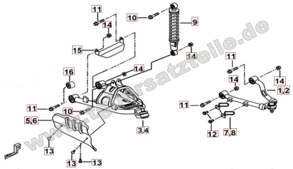 Federbein vorne Federbein vorne