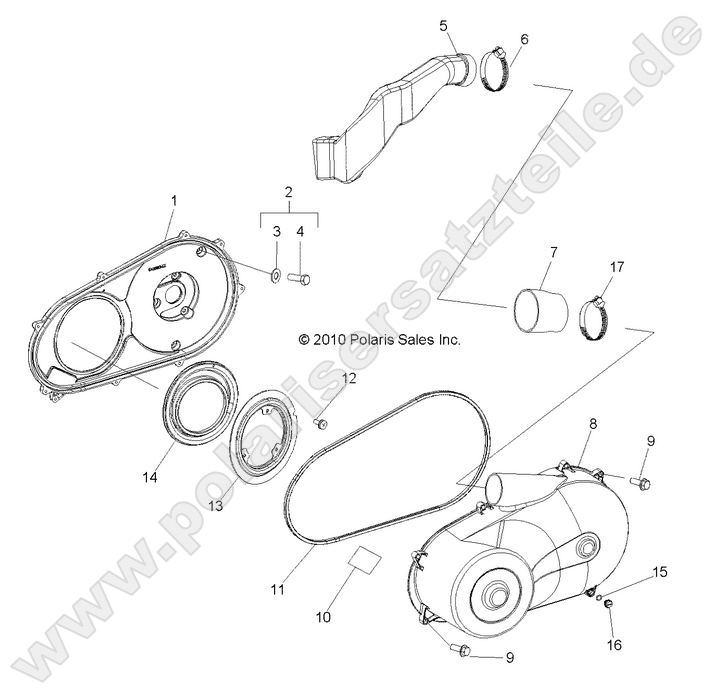 DRIVE TRAIN, CLUTCH COVER