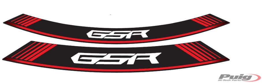 PUIG KIT 8 FELGENBÄNDER GSR F/ROT - 5989R