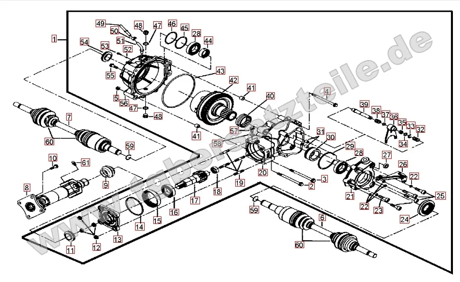 Differenzial hinten Differenzial hinten