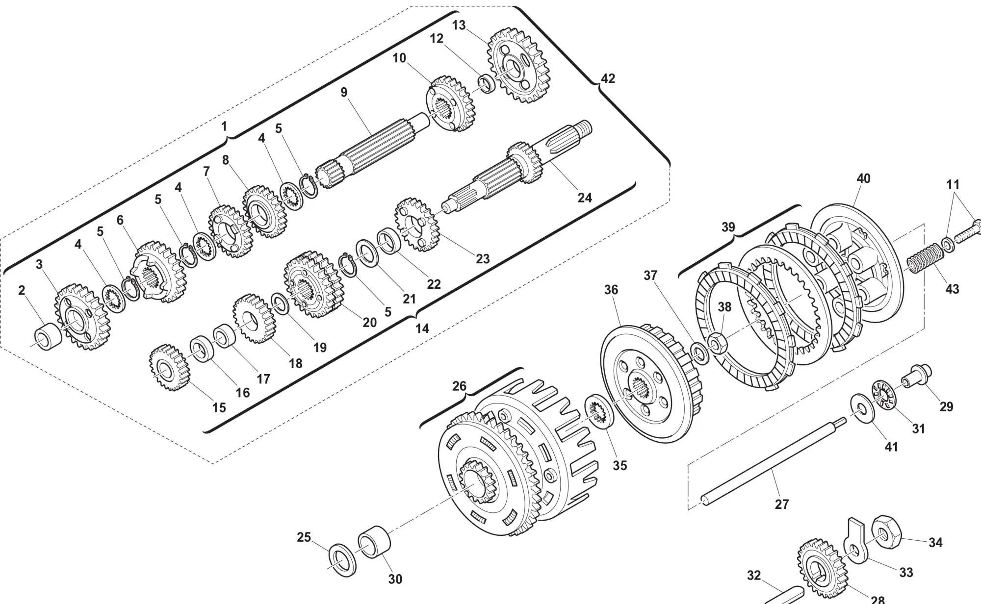 Getriebe - Kupplung Getriebe - Kupplung